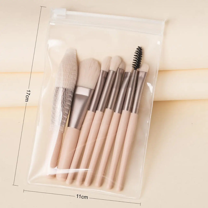 Conjunto de Pincéis de Maquiagem - kit 8 a 13 Peças para Sombra, Base, Blush e Mais