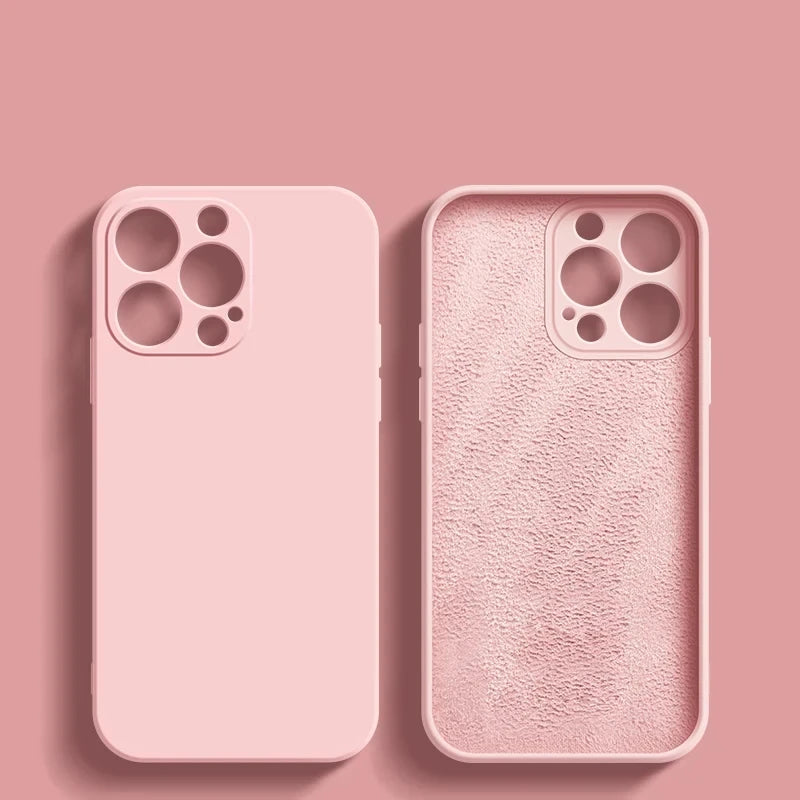 Capa de silicone para celular, luxo, original, iphone 13, à prova de choque