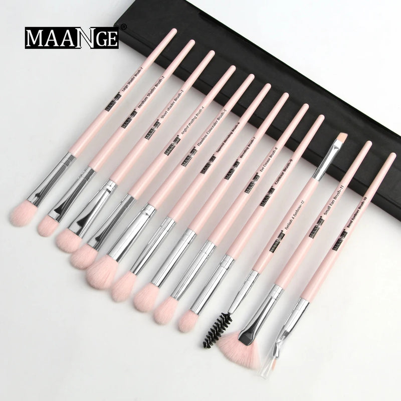 Conjunto de pincéis para maquiagem profissional, 12 peças