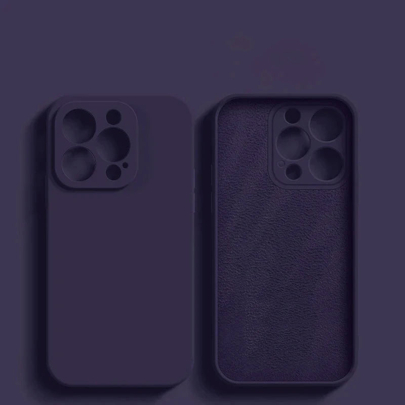 Capa de silicone para celular, luxo, original, iphone 13, à prova de choque