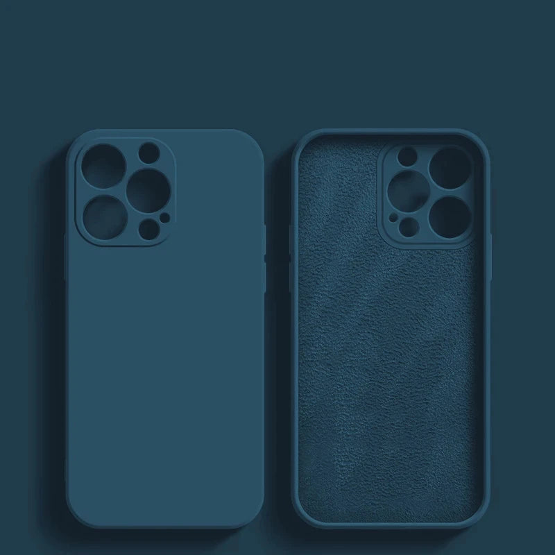 Capa de silicone para celular, luxo, original, iphone 13, à prova de choque