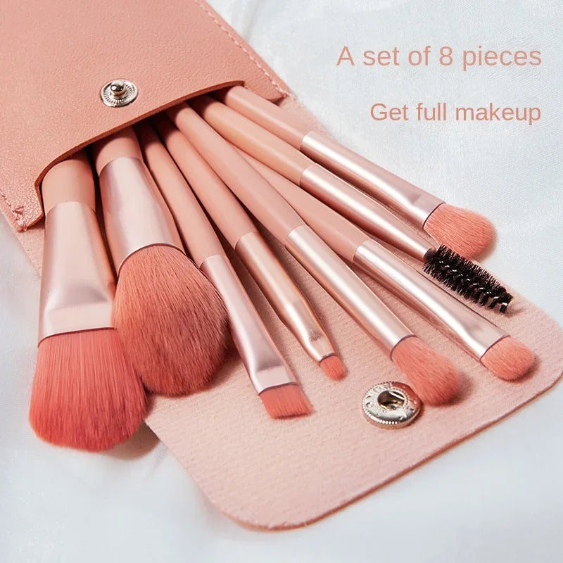 Conjunto de Pincéis de Maquiagem - kit 8 a 13 Peças para Sombra, Base, Blush e Mais