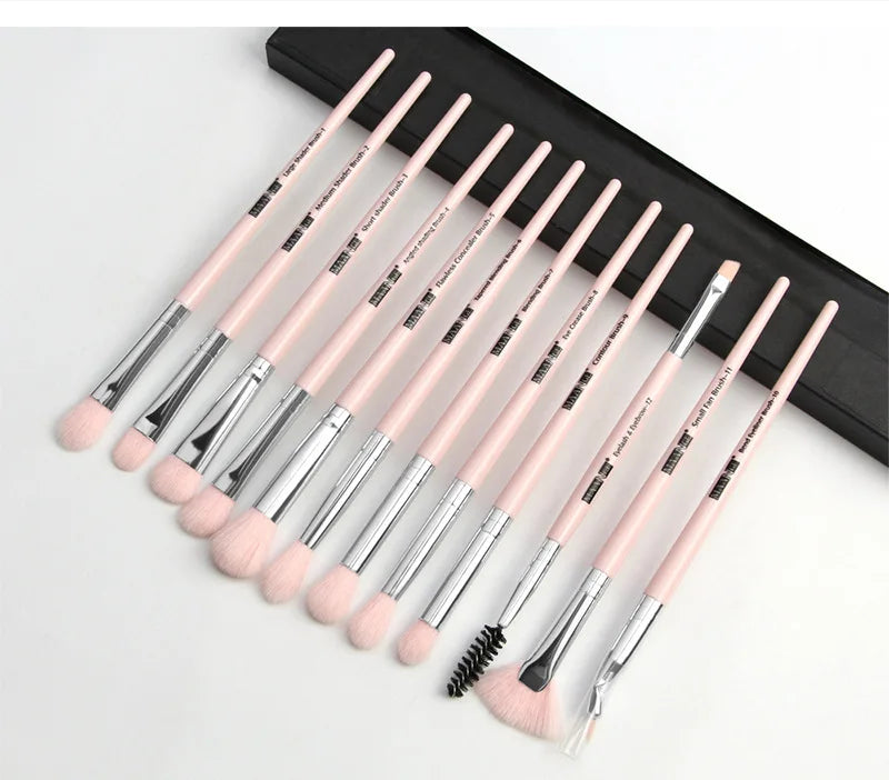 Conjunto de pincéis para maquiagem profissional, 12 peças