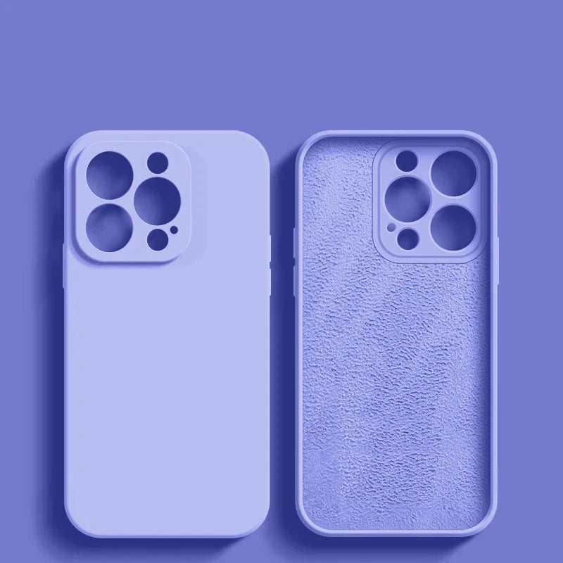 Capa de silicone para celular, luxo, original, iphone 13, à prova de choque